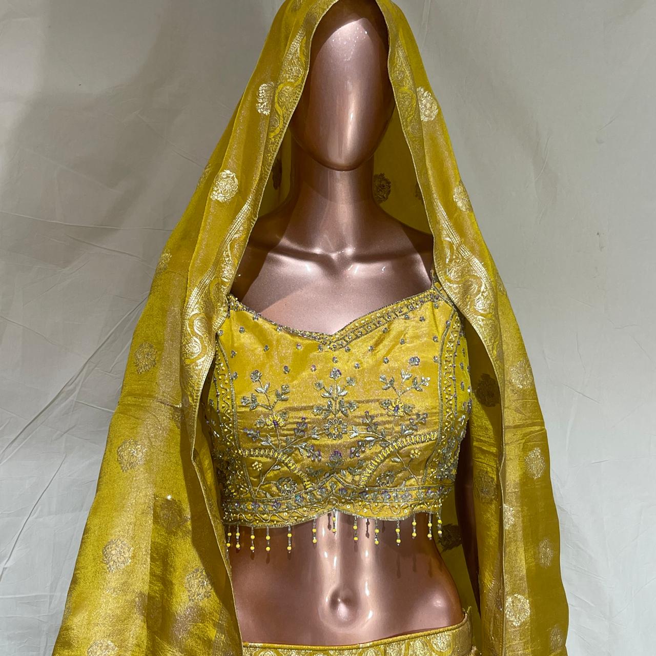 Shree Shanti Selection - Yellow Lehenga for Women
